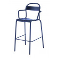 Барний стілець з підлокітниками Stecca 6 Dark Blue1